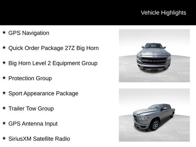 2022 RAM 1500 Big Horn Crew Cab 4x4 5'7" Box