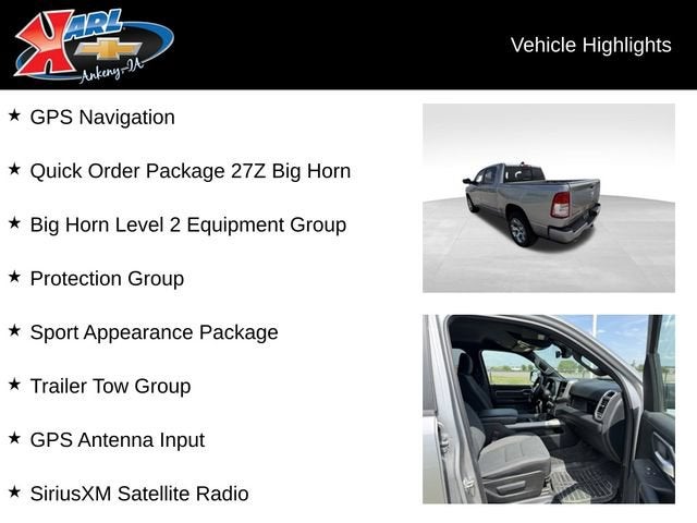 2022 RAM 1500 Big Horn Crew Cab 4x4 5'7" Box