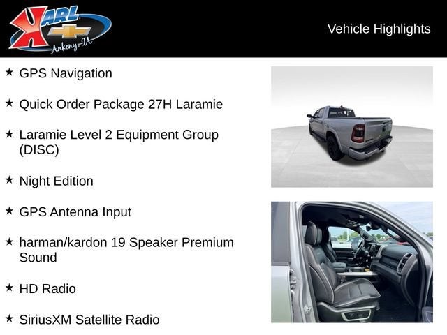 2021 RAM 1500 Laramie Crew Cab 4x4 5'7" Box