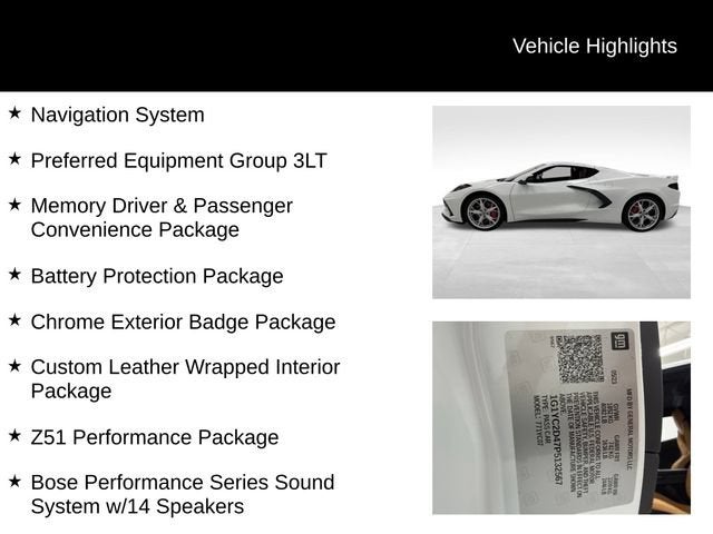 2023 Chevrolet Corvette Stingray 3LT