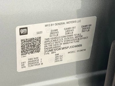2023 Chevrolet Traverse LT Cloth