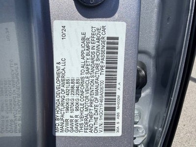 2025 Honda Accord Sedan SE