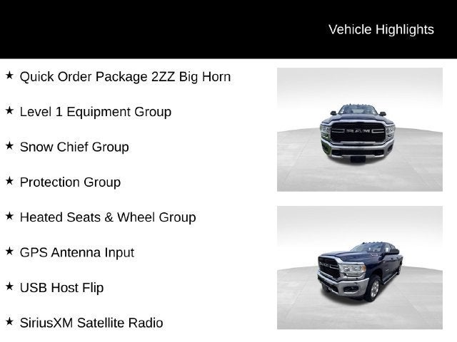 2020 RAM 2500 Big Horn Crew Cab 4x4 6'4" Box