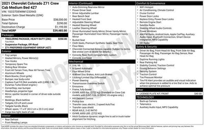 2021 Chevrolet Colorado 4WD Z71