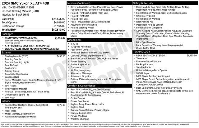 2024 GMC Yukon XL AT4