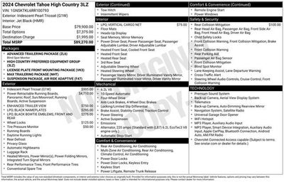 2024 Chevrolet Tahoe High Country