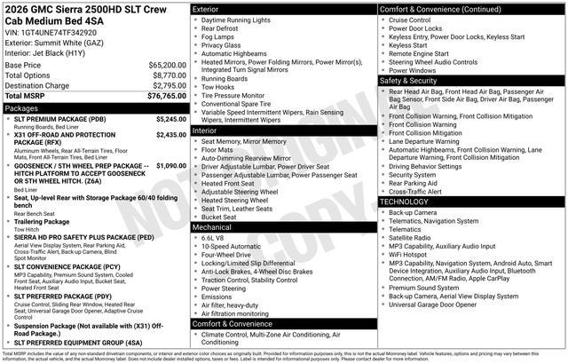 2026 GMC Sierra 2500 HD SLT