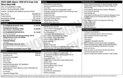 2025 GMC Sierra 1500 AT4