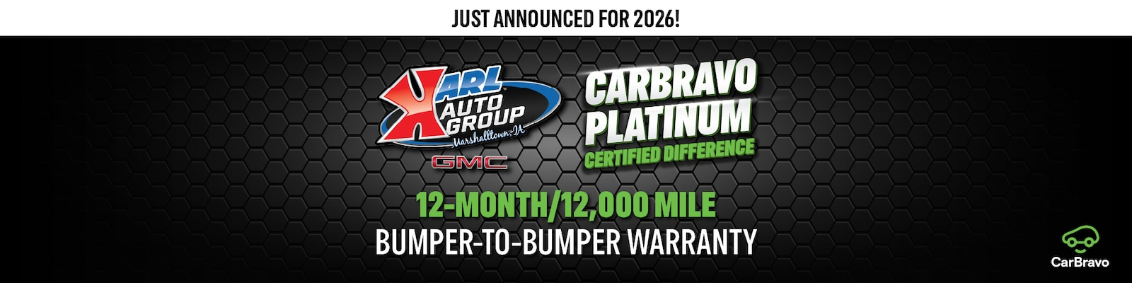 Carbravo Platinum Certified Difference at Karl GMC of Marshalltown in Marshalltown