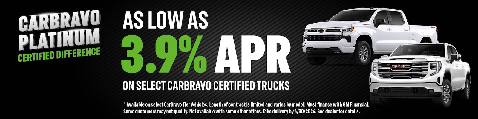3.9% APR Carbravo Certified Trucks at Karl GMC of Marshalltown in Marshalltown