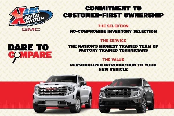 Receive huge discounts on a new GMC at Karl GMC of Marshalltown