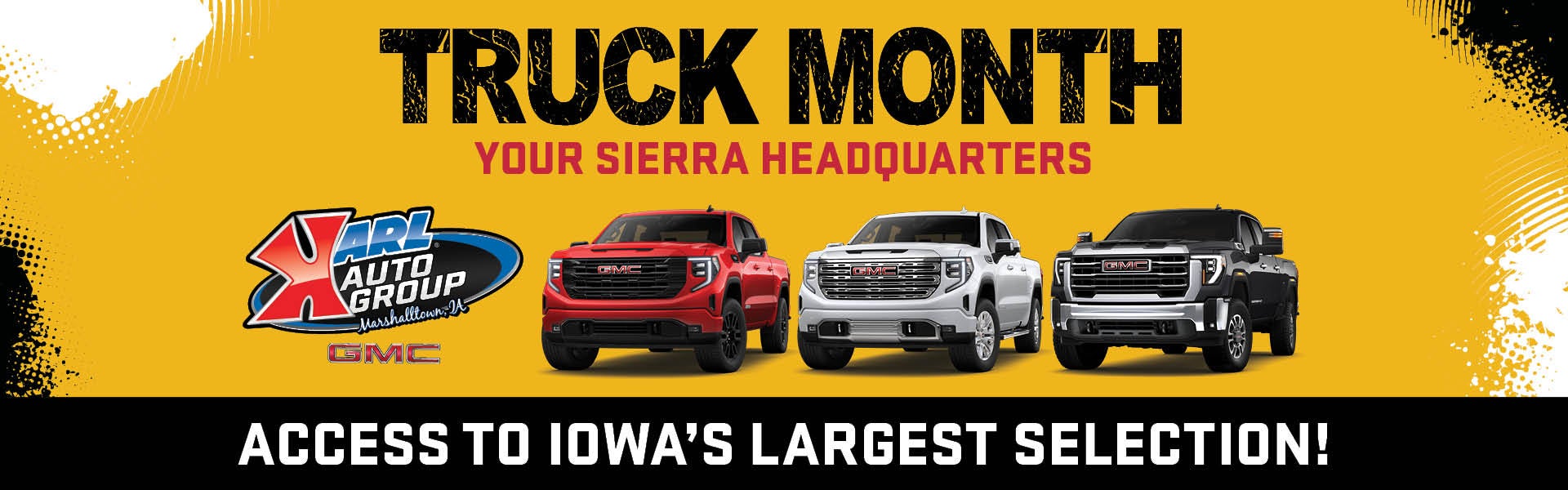It's Truck Month at Karl GMC of Marshalltown